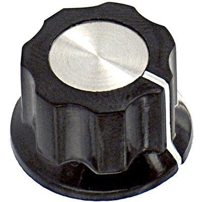 ALCOSWITCH - TE CONNECTIVITY PKES60B1/4 FLUTED KNOB WITH LINE INDICATOR, 6.35MM