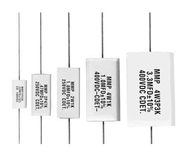 CORNELL DUBILIER MMP2P47K-F CAPACITOR POLYESTER FILM 0.47UF, 250V, 10%, AXIAL