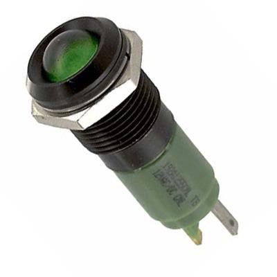 CHICAGO MINIATURE LIGHTING 192A0355 PANEL MOUNT INDICATOR, LED, 14MM, GREEN, 24V