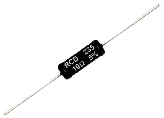 RCD (RESISTORS COILS DELAYLINES) 235-10R0-FBW WIREWOUND RESISTOR, 10 OHM, 5W, 1%