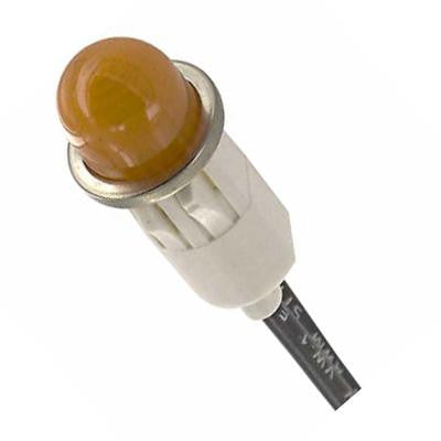 CHICAGO MINIATURE LIGHTING 1050A3 LAMP, INDICATOR, NEON, AMBER, 125V