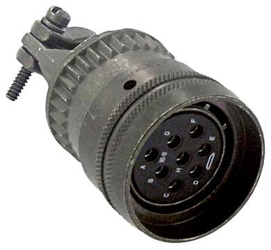 AMPHENOL INDUSTRIAL MS3116F16-8S CIRCULAR CONNECTOR PLUG, SIZE 16, 8 POSITION, CABLE