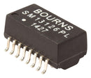 Bourns SM13126PEL Ethernet & LAN Transformer 10/100 Base-TX PoE 2 Port 1:1 350 &micro;H 1.5 kV Surface Mount