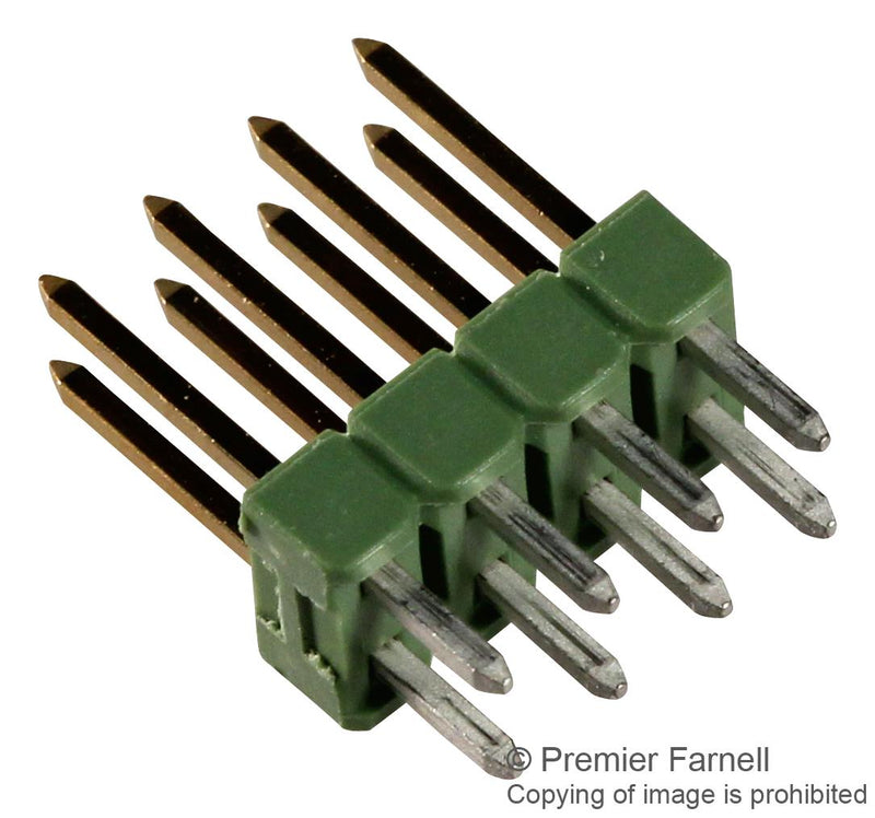 AMP - TE Connectivity 826632-4 Pin Header Board-to-Board 2.54 mm 2 Rows 8 Contacts Through Hole Straight Ampmodu Mod II