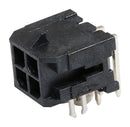 Molex 43045-0423 Pin Header Power 3 mm 2 Rows 4 Contacts Through Hole Right Angle Micro-Fit 3.0 43045