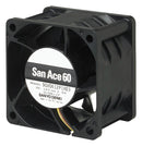 SANYO DENKI - SANACE FANS 9GV0612P1G03 Axial Fan, 12 VDC, DC, 60 mm, 38 mm, 66 dBA, 84 cu.ft/min