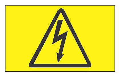 PANDUIT PLD-56 LABEL, HI VOLTAGE SYMBOL, 38.1MMX25.4MM, 200PCS IN DISPENSER