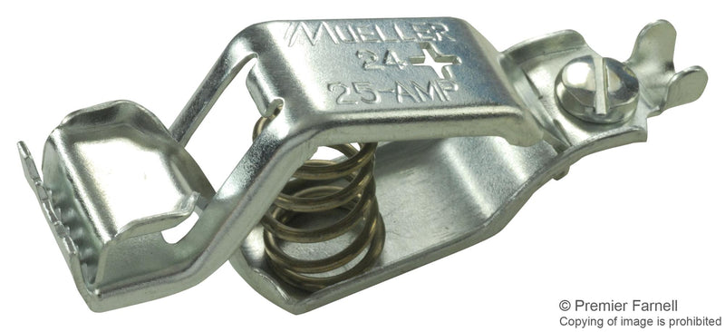 Mueller Electric BU-24APS Test Clip Heavy Duty Steel Zinc Plated 19 mm 25 A