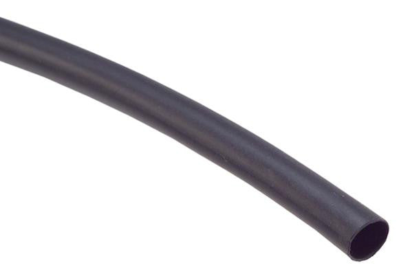 PRO POWER PVS-016-1100-BLK HEAT SHRINK TUBING, 6.35MM ID, PVC, BLACK, 100FT