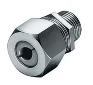 HUBBELL WIRING DEVICES SHC1033 CORD GRIP CONNECTOR, ALUMINIUM, 0.75 IN/9.05MM, ID 0.5 IN/12.7MM