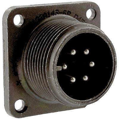 AMPHENOL INDUSTRIAL MS3102A14S-6P CIRCULAR CONNECTOR, RECEPTACLE, SIZE 14S, 6 POSITION, BOX