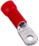 THOMAS & BETTS RD717 TERMINAL, RING TONGUE, 1/4IN, CRIMP, RED