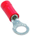 THOMAS & BETTS 18RA-14 TERMINAL, RING TONGUE, 1/4IN, CRIMP, RED