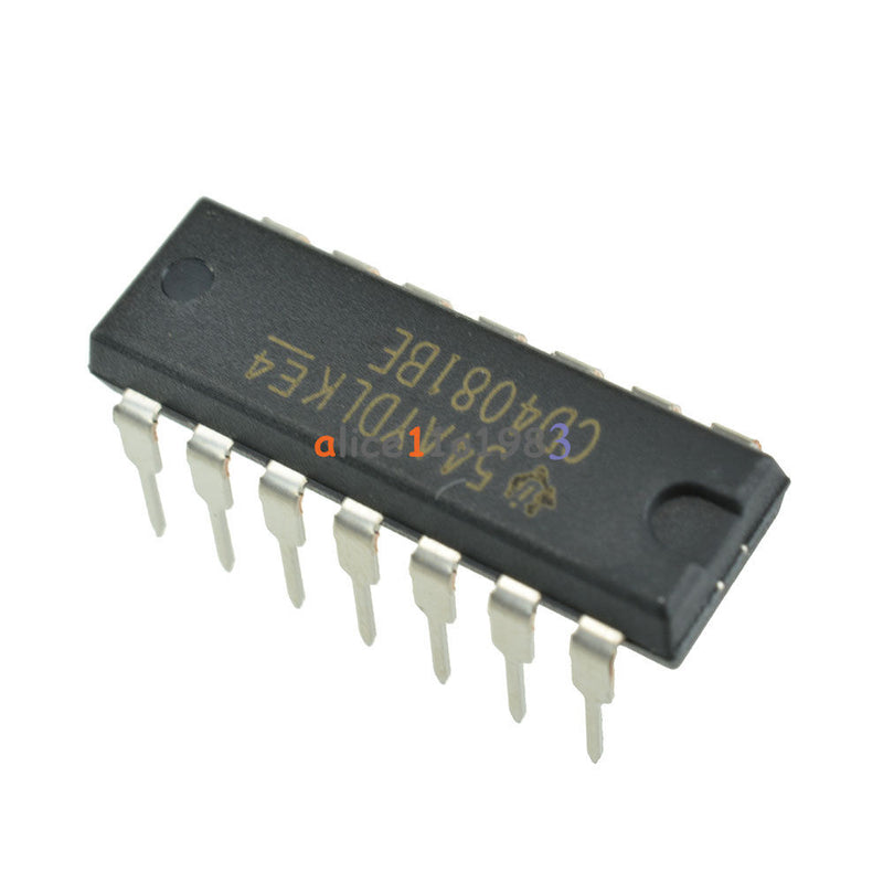 Tanotis 2pcs CD4081BE DIP14 CD4081 Quad 2 Input Or And Gate Original DIP-14 TI Chip IC