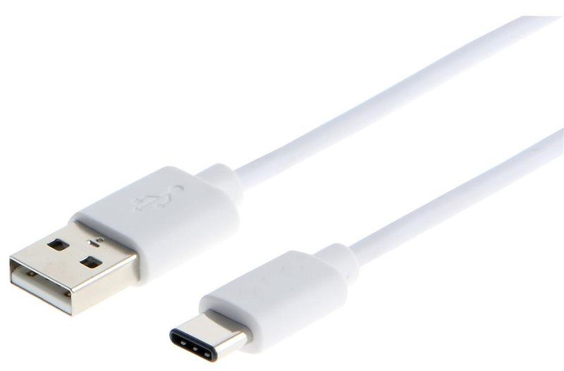 PRO Signal PSG91485 USB Cable Type A Plug to C 0.5 m 1.64 ft 2.0 White E-Marked