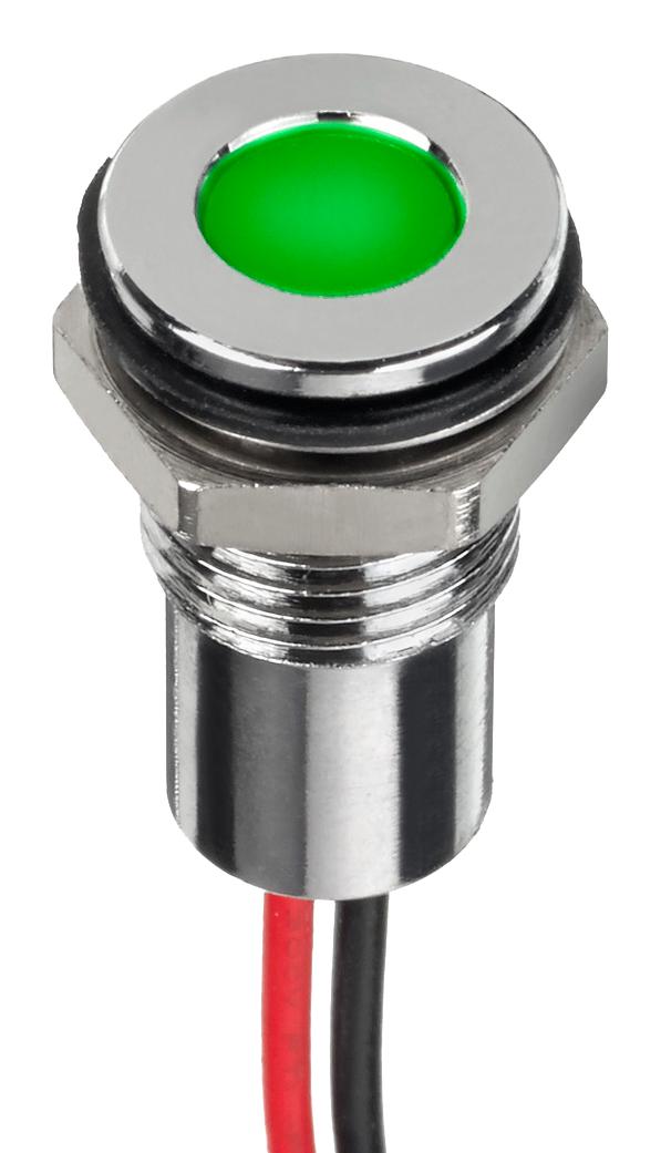 Apem Q6F5CYYRG24E Multicolour Panel Indicators Red Green 6 mm R 20mA G 24V 10mcd 8mcd