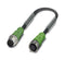 Phoenix Contact SAC-4P-M12MS/100-PUR/M12FS Sensor Cable 4 Pos M12 Plug Receptacle Positions 10 m 33 ft