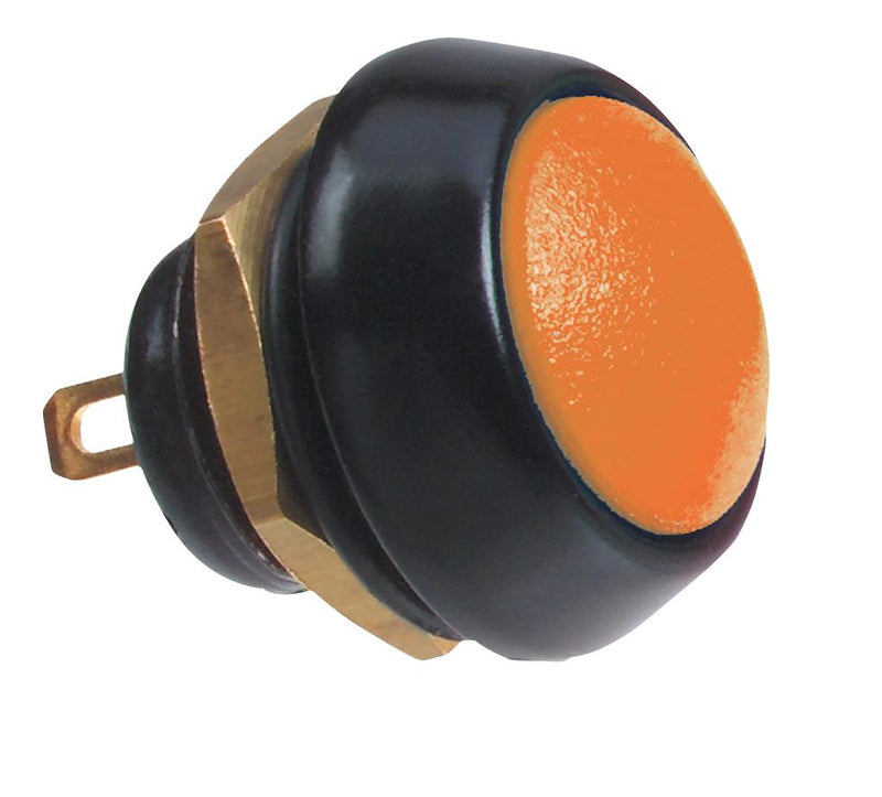 ITW Switches 59-117 Industrial Pushbutton Switch Miniature 59 13.6 mm SPST-NO-DB Momentary Round Orange