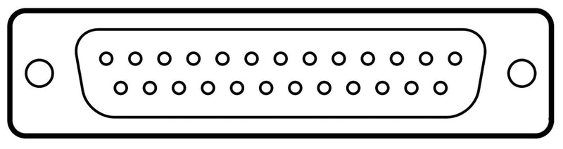 ITT Cannon DB-25P-K87 DB-25P-K87 D Sub Connector DB25 Standard Plug Original 25 Contacts DB Solder Cup