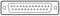 Norcomp 182-025-113R531 D Sub Connector Right Angle DB25 Standard Plug 182 Series 25 Contacts DB Solder