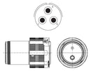 Amphenol Aerospace TVM06DS-23L-2R Circular Conn Plug 23L-2 3POS