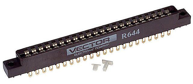 VECTOR ELECTRONICS R644 CARD EDGE CONNECTOR, SOCKET, 44 POSITION