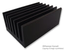 FISCHER ELEKTRONIK SK 100/100 SA Heat Sink, Standard Extruded, Black Anodized, 1.5 &deg;C/W, 40 mm, 66 mm, 100 mm