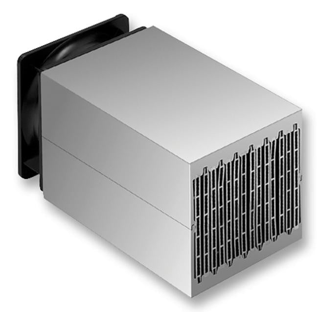 FISCHER ELEKTRONIK LA 17/150 230V Fan / Force Cooled Heat Sink, Hollow Fin Aggregate, 0.085 &deg;C/W, 120 mm, 122 mm, 150 mm, 160 m&sup3;/h