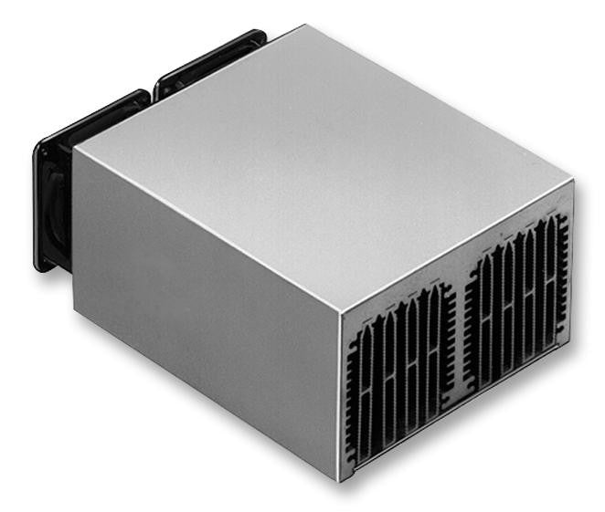 FISCHER ELEKTRONIK LA 7/100 12V Fan / Force Cooled Heat Sink, Hollow Fin Aggregate, 0.1 &deg;C/W, 74 mm, 125 mm, 100 mm, 56 m&sup3;/h