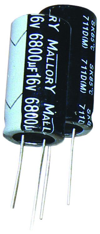 CORNELL DUBILIER SK101M025ST ALUMINUM ELECTROLYTIC CAPACITOR 100UF, 25V, 20%, RADIAL