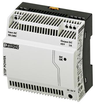 Phoenix Contact STEP-PS/1AC/48DC/2 AC/DC DIN Rail Power Supply (PSU) ITE 1 Output 96 W 48 VDC 2 A