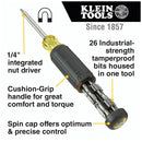 Klein Tools 32307 32307 Screwdriver Set 27-in-1 Hex/Security Torx/Security Hex/Torq-Set/Spanner Heat Treated Bits &amp; Handle