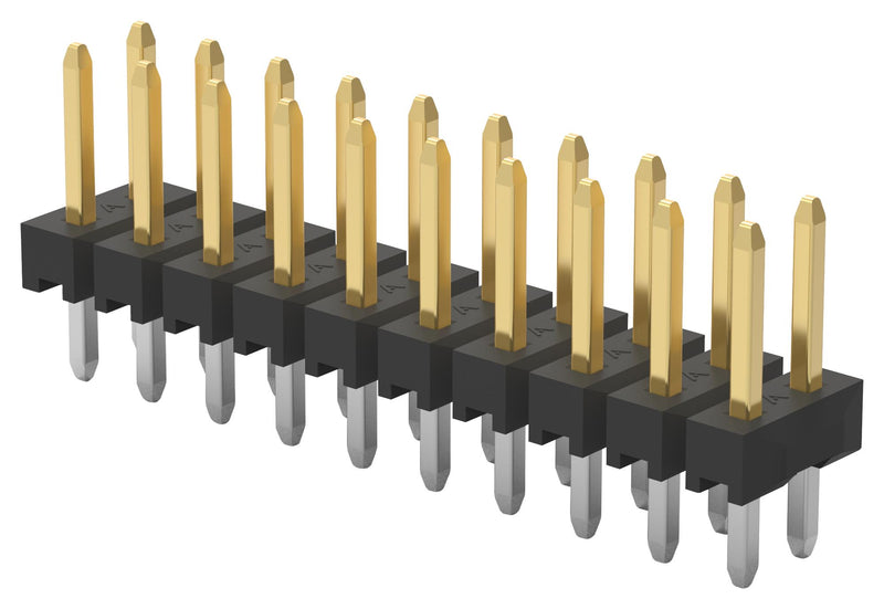 TE Connectivity 2842126-6 Pin Header Board-to-Board 2 mm Rows 12 Contacts Through Hole Ampmodu Series