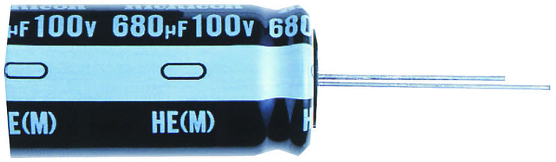 NICHICON UHE2A221MHD ALUMINUM ELECTROLYTIC CAPACITOR 220UF, 100V, 20%, RADIAL