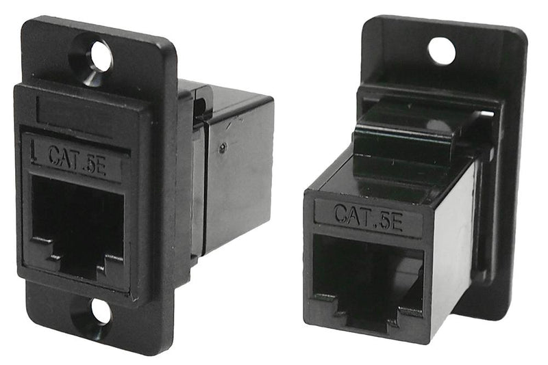 Cliff Electronic Components CP30720 In-Line Adapter Cat5e CSK Hole RJ45 Adaptor Dual Entry Feed Through Series New