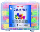 PRO POWER SPC35327 400 PIECE NEON-COLORED CABLE TIE ASSORTMENT