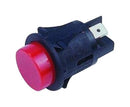 Multicomp PRO MP005732 Pushbutton Switch Momentary Red Illuminated 25 mm Spst (On)-Off Round Raised