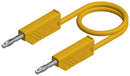 Hirschmann Test and Measurement 934058103 Lead 4mm Stackable Banana Plug 60 VDC 16 A Yellow 250 mm