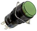 IDEC AL6M-P4P-G PANEL MOUNT INDICATOR, LED, 16MM, GREEN, 24V