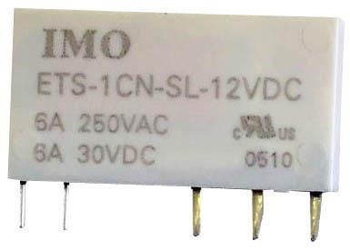 IMO PRECISION CONTROLS ETS-1CN-SL-12VDC RELAY, SPDT, 250VAC, 30VDC, 6A