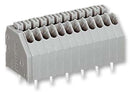 WAGO 250-403 Wire-To-Board Terminal Block, 3 Ways, 24 AWG, 20 AWG, 0.5 mm&iuml;&iquest;&frac12;, Push In