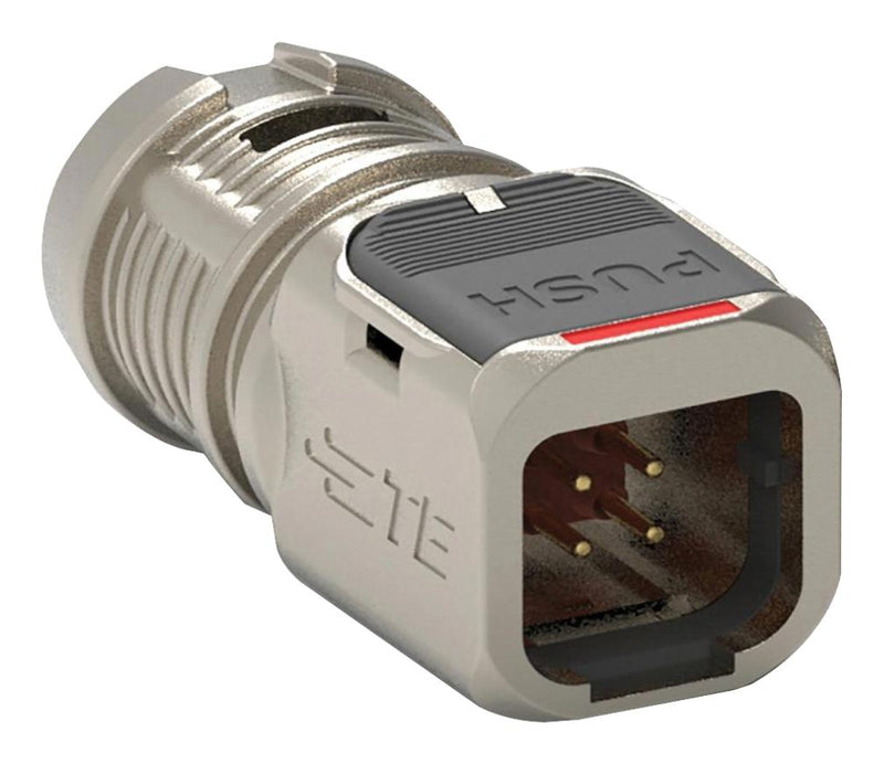 TE Connectivity D369-MP99-NP1 Rectangular Connector 369 Series 9 Contacts Plug 2.54 mm Crimp 3 Row