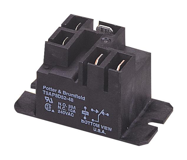 TE Connectivity T9CP1A54-240 Power Relay SPST-NO 240VAC Panel