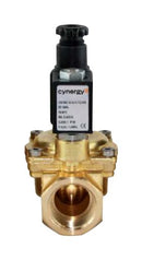 CYNERGY3 SOL2A1 Solenoid Valve Industrial 2 Port 1/2&quot; Normally Open 24 Vdc SOL Series Brass