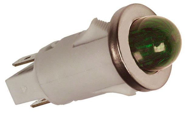 CHICAGO MINIATURE LIGHTING 1091QM5-12V PANEL MOUNT INDICATOR, LED, 12.7MM, GREEN, 12V