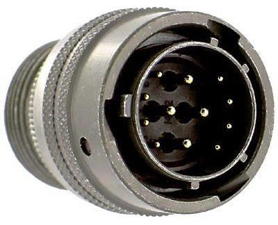 AMPHENOL INDUSTRIAL MS3106A24-28S CIRCULAR CONNECTOR, PLUG, 24-28, CABLE