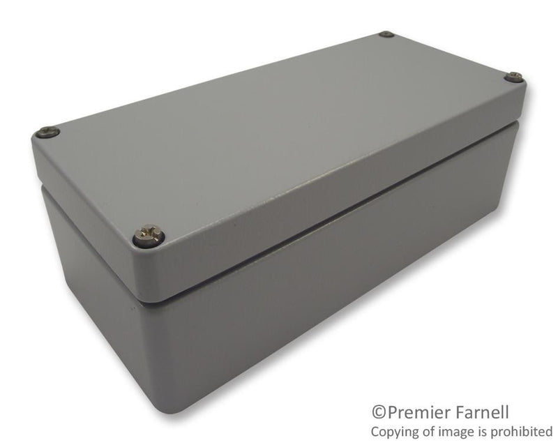 ROSE 01.08 18 06 Metallic Enclosure, IP66, Industrial, 57 mm, 80 mm, 175 mm, Aluminium, Grey