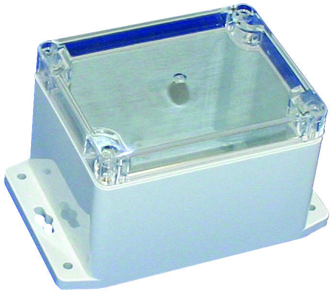 BUD INDUSTRIES PN-1321-CMB ENCLOSURE, WALL MOUNT, POLYCARBONATE, LT GRAY