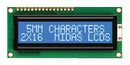 MIDAS MC21605C6W-BNMLW-V2 Alphanumeric LCD, 16 x 2, White on Blue, 5V, Parallel, English, Japanese, Transmissive