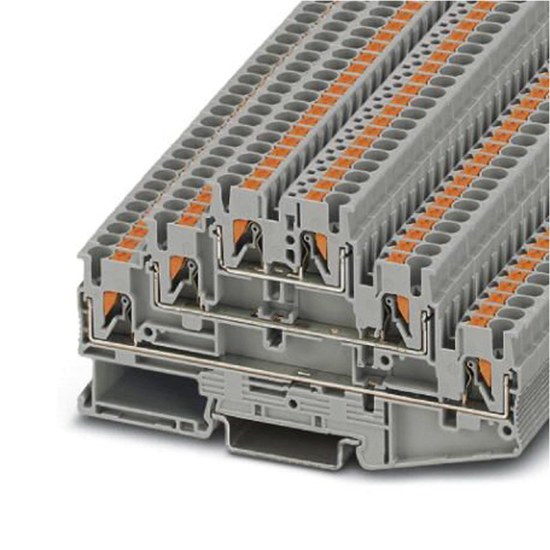 Phoenix Contact PT 25-3L DIN Rail Mount Terminal Block 6 Ways 26 AWG 12 2.5 mm&Acirc;&sup2; Push In 20 A